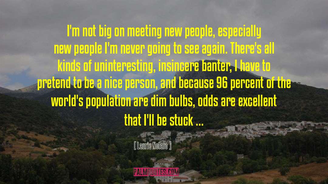Meeting New People quotes by Laurie Notaro