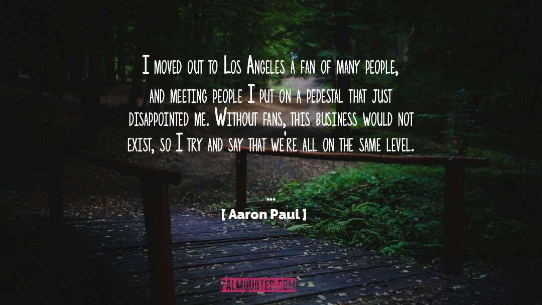 Meeting People quotes by Aaron Paul
