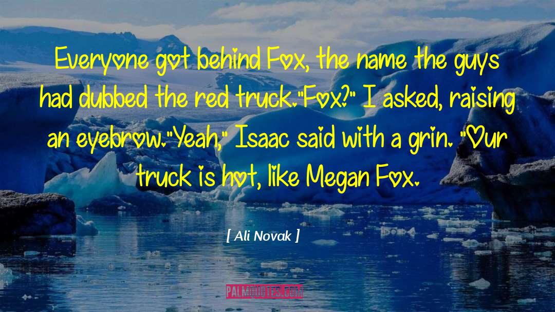 Megan Fox quotes by Ali Novak