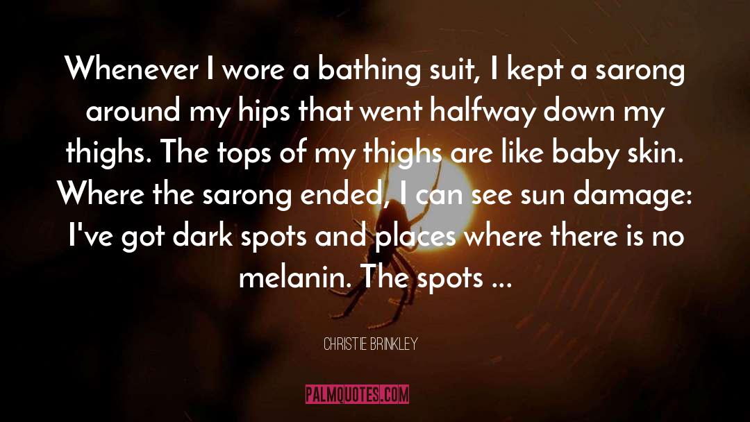 Melanin quotes by Christie Brinkley