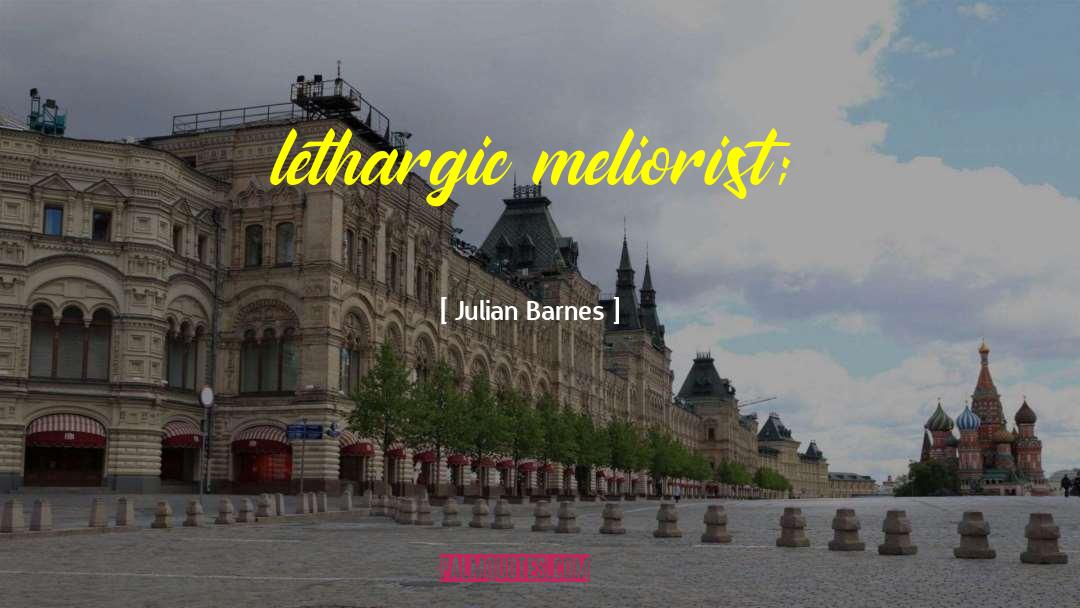 Meliorist quotes by Julian Barnes