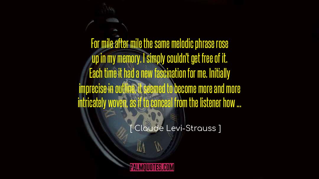 Melodic quotes by Claude Levi-Strauss