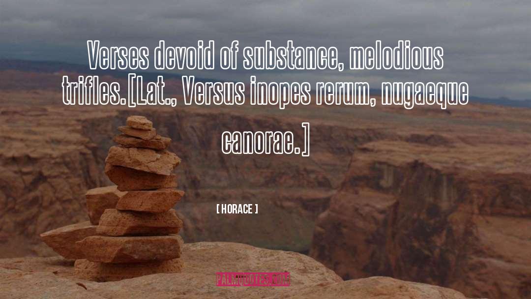 Melodious quotes by Horace