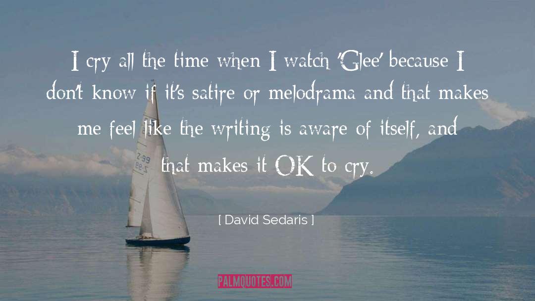 Melodrama quotes by David Sedaris