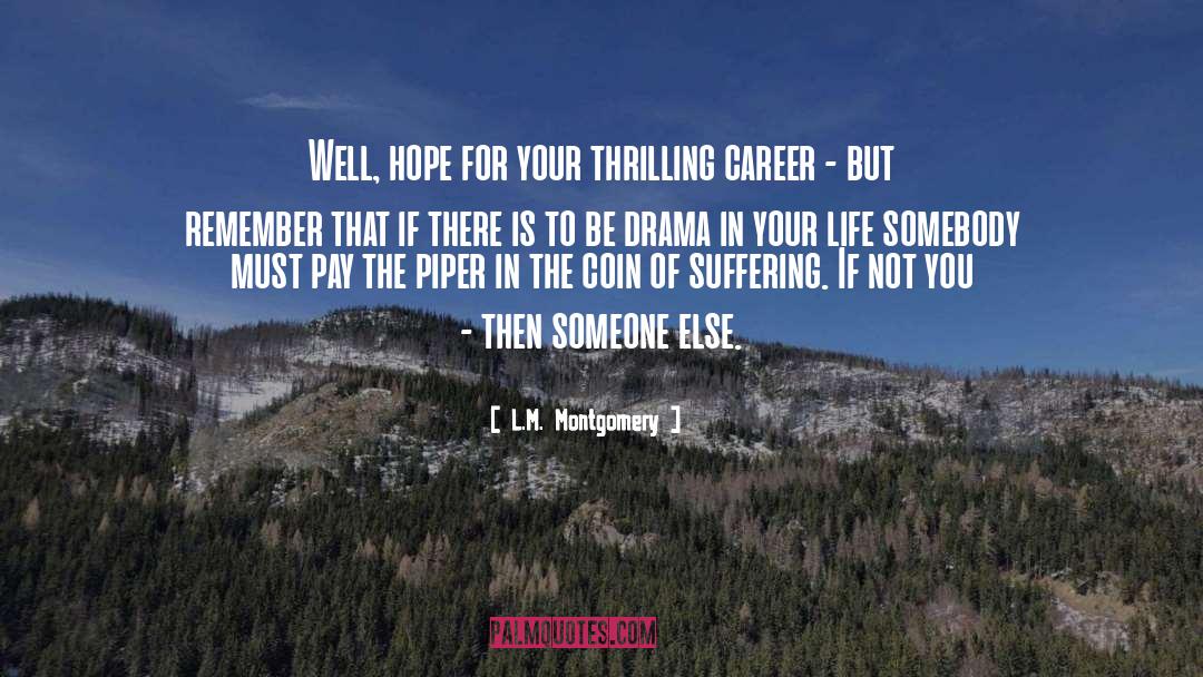 Melodrama quotes by L.M. Montgomery