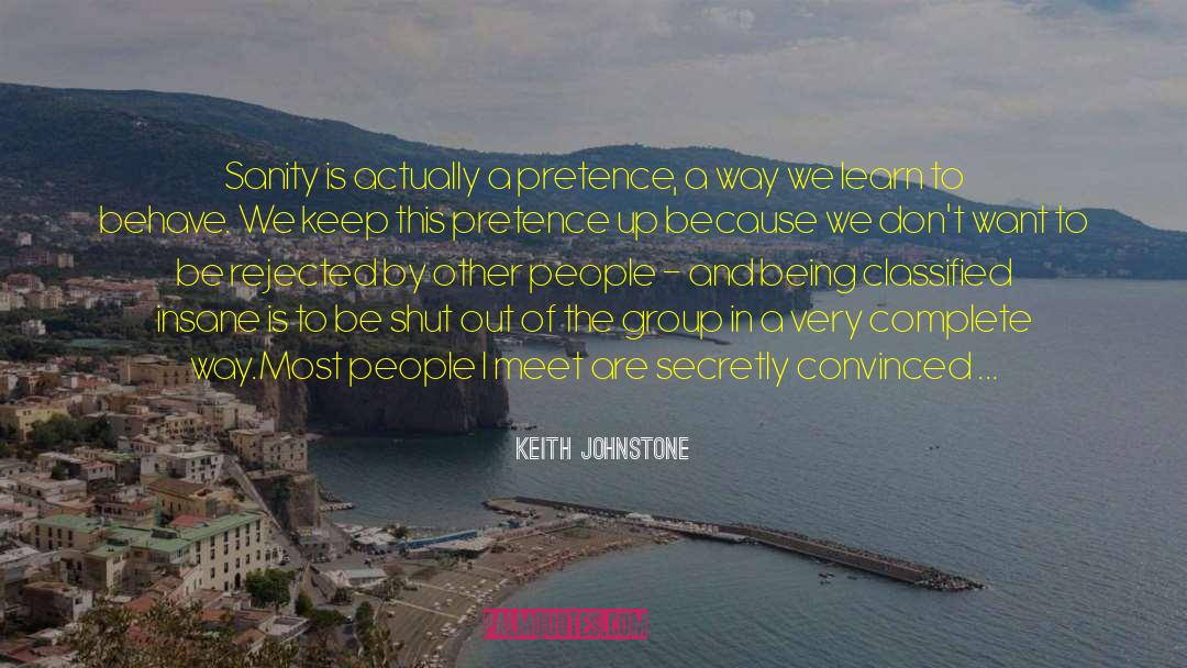 Melshaw Performance quotes by Keith Johnstone