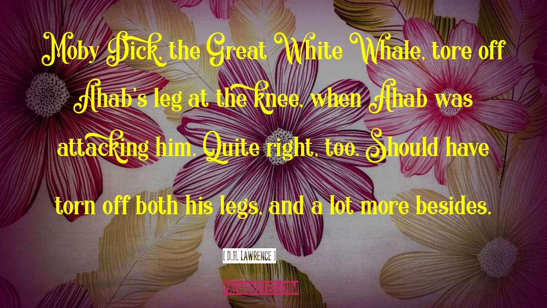 Melville White Whale quotes by D.H. Lawrence