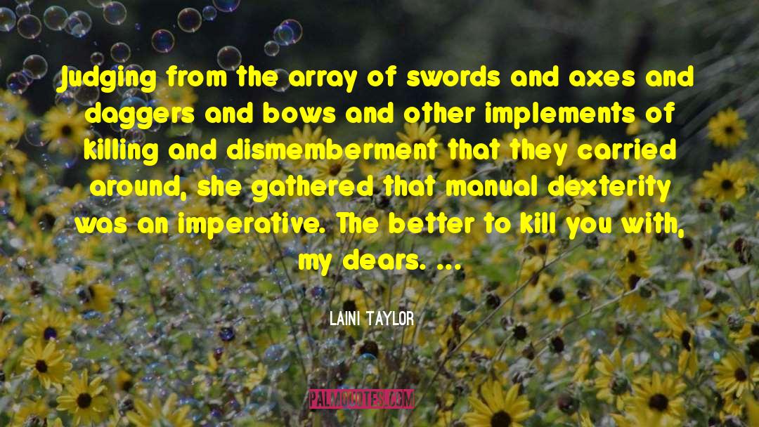 Memecah Array quotes by Laini Taylor