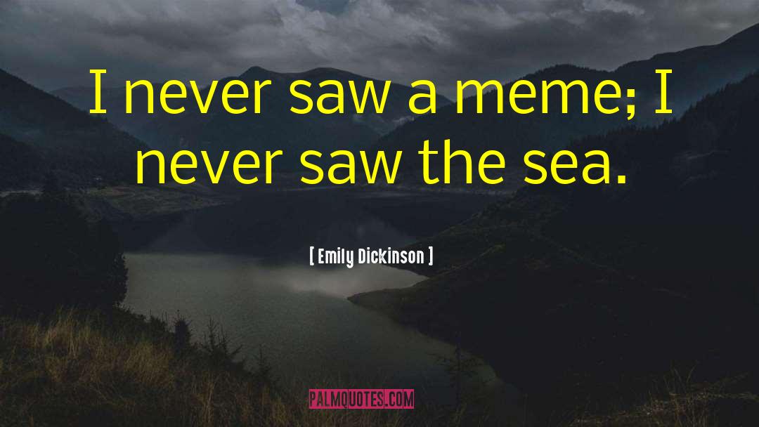 Memes quotes by Emily Dickinson