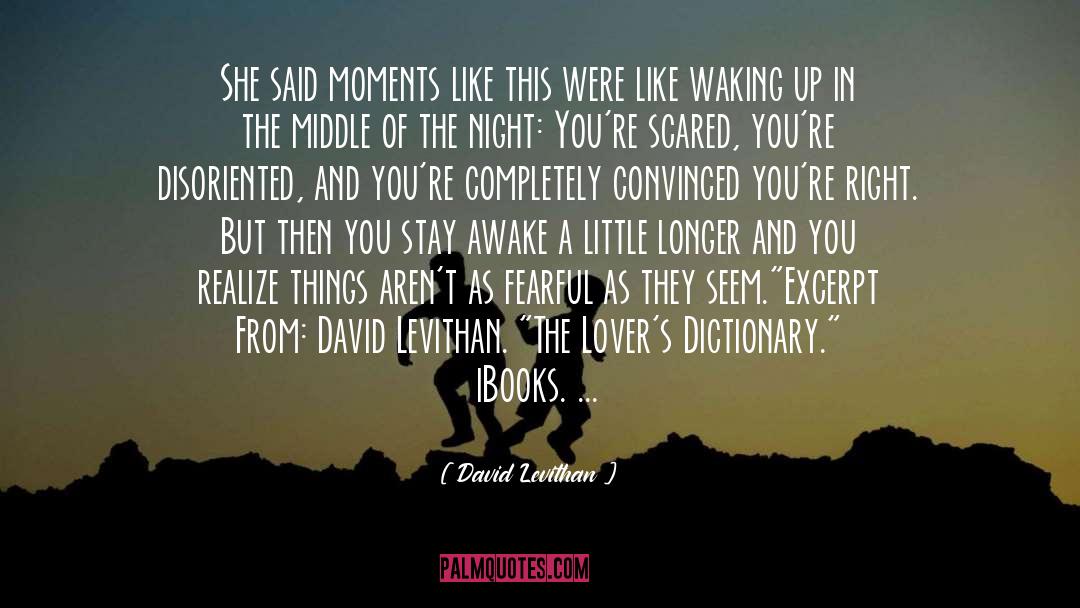 Memorable Moments quotes by David Levithan