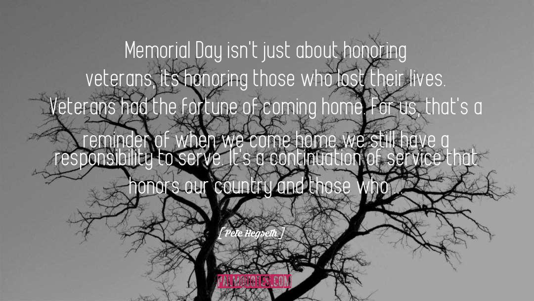 Memorial Day Heroes quotes by Pete Hegseth