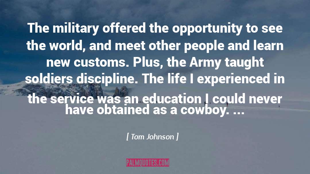 Memorial Service quotes by Tom Johnson