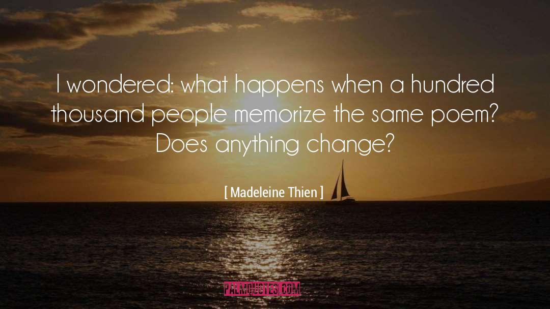 Memorize quotes by Madeleine Thien