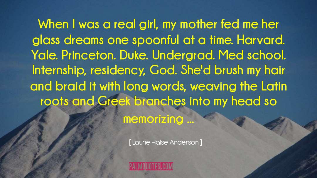 Memorizing quotes by Laurie Halse Anderson