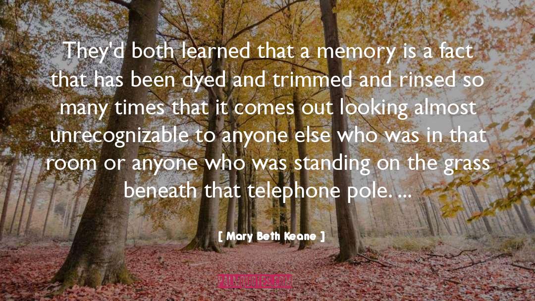 Memory Plaques quotes by Mary Beth Keane