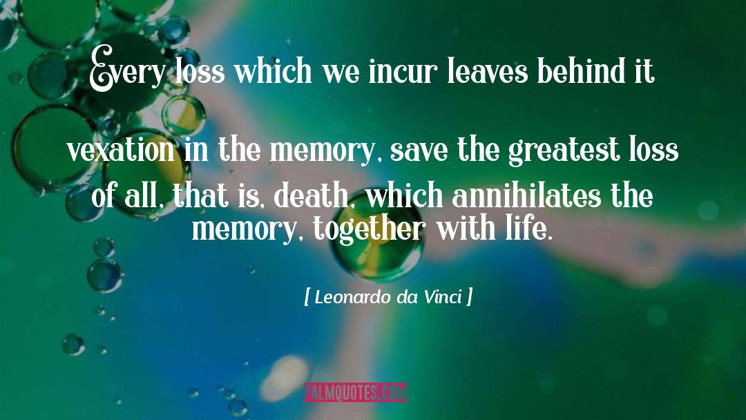 Memory Plaques quotes by Leonardo Da Vinci