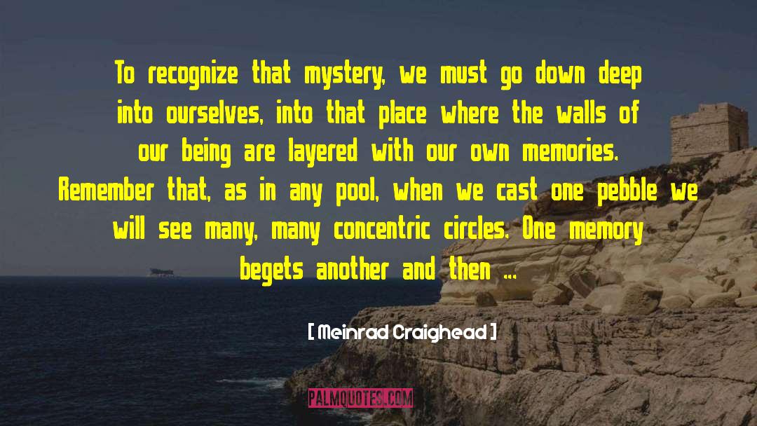 Memory Tributes quotes by Meinrad Craighead