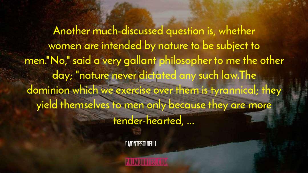 Men And Women Relations quotes by Montesquieu