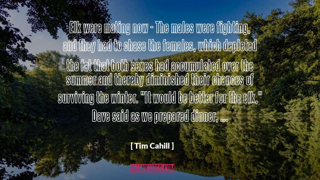 Men As Diminished Females quotes by Tim Cahill