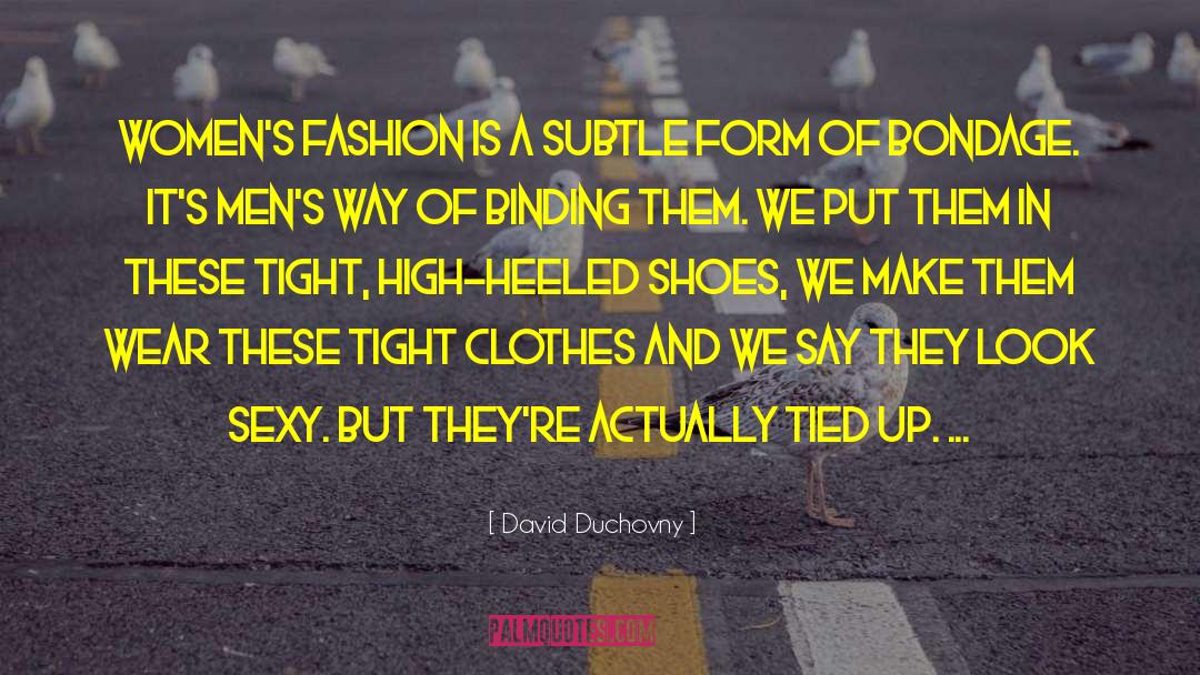 Men Women Make Up Humor quotes by David Duchovny