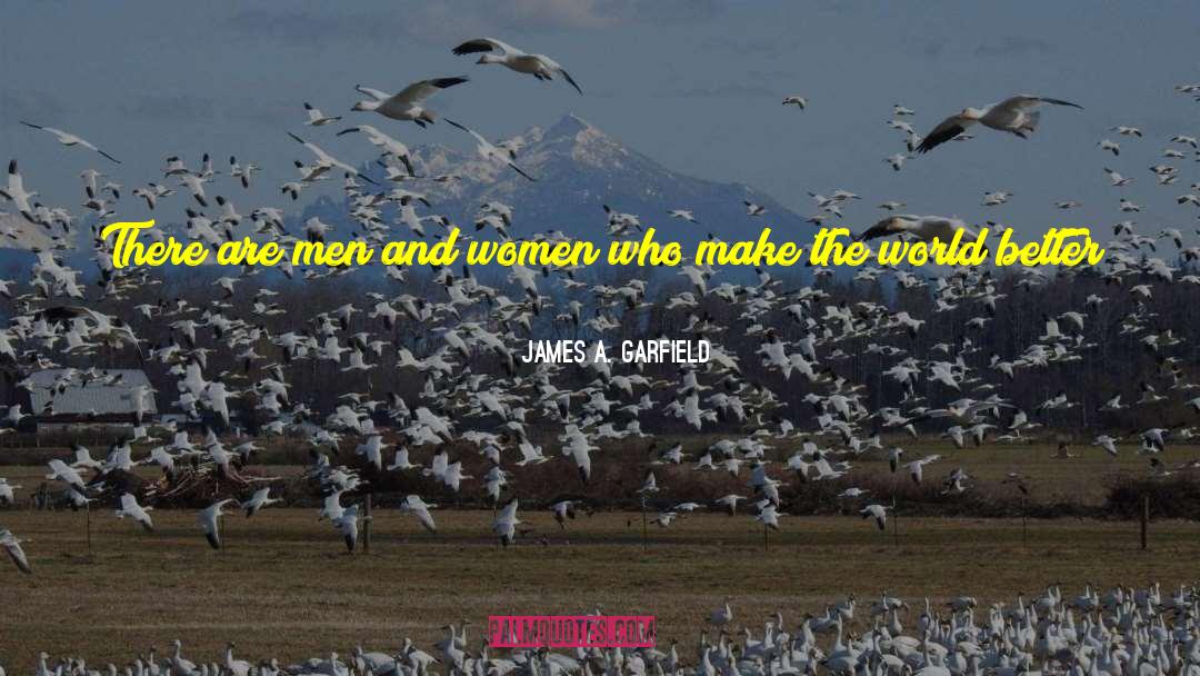 Men Women Make Up Humor quotes by James A. Garfield