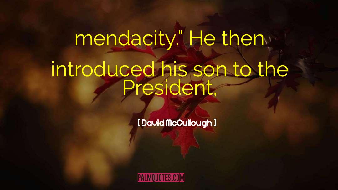 Mendacity quotes by David McCullough