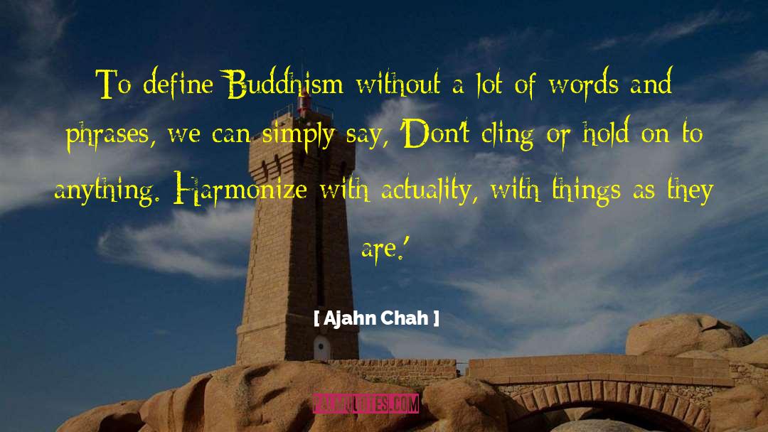 Mendicancy Define quotes by Ajahn Chah