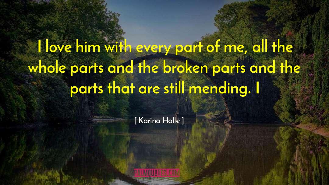 Mending quotes by Karina Halle