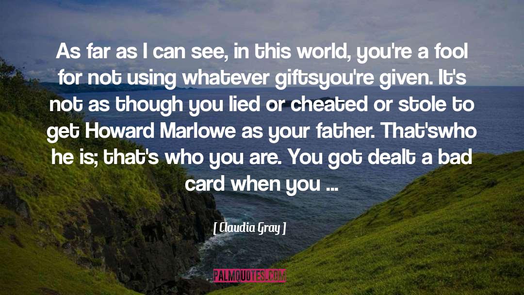 Menko Cards quotes by Claudia Gray