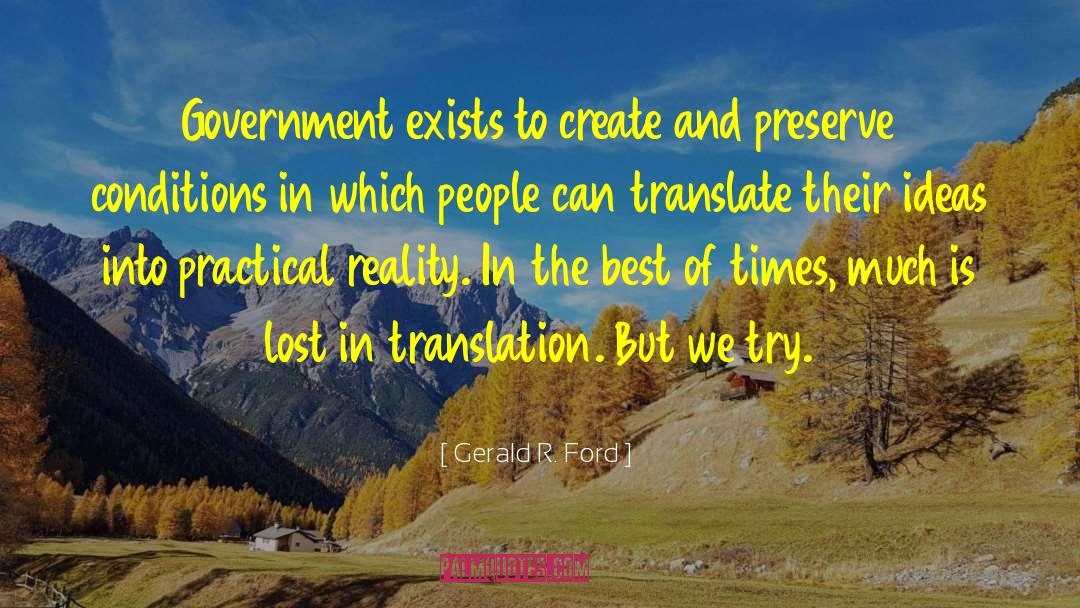 Menoscabo Translation quotes by Gerald R. Ford