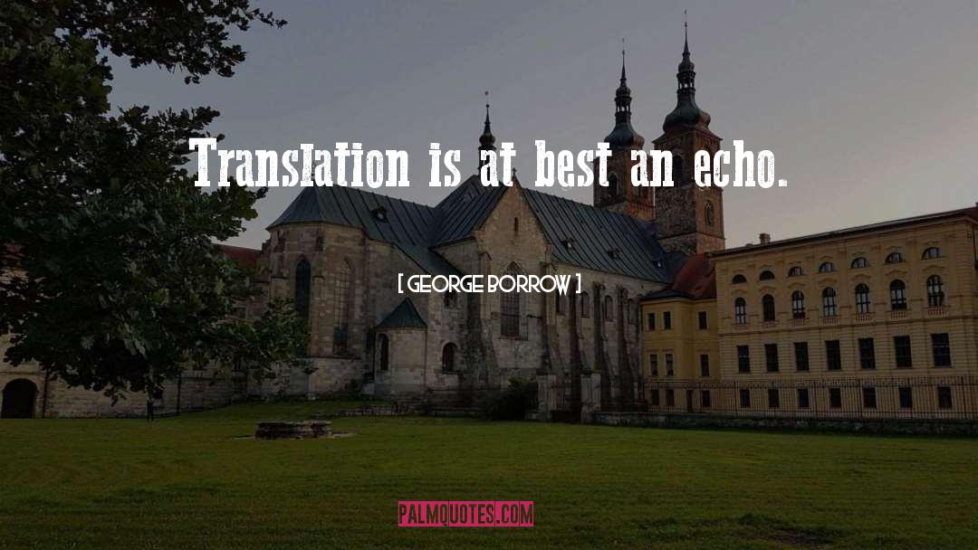 Menoscabo Translation quotes by George Borrow
