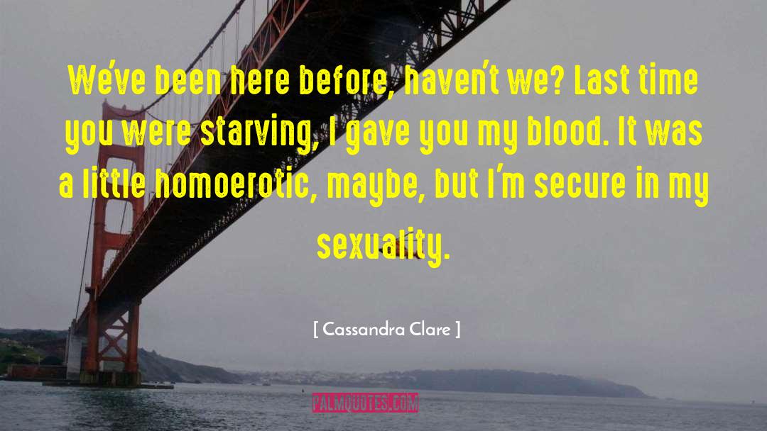 Mens Sexuality quotes by Cassandra Clare