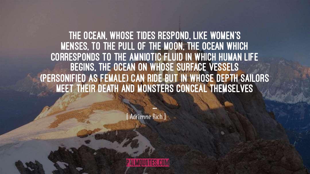 Menses quotes by Adrienne Rich