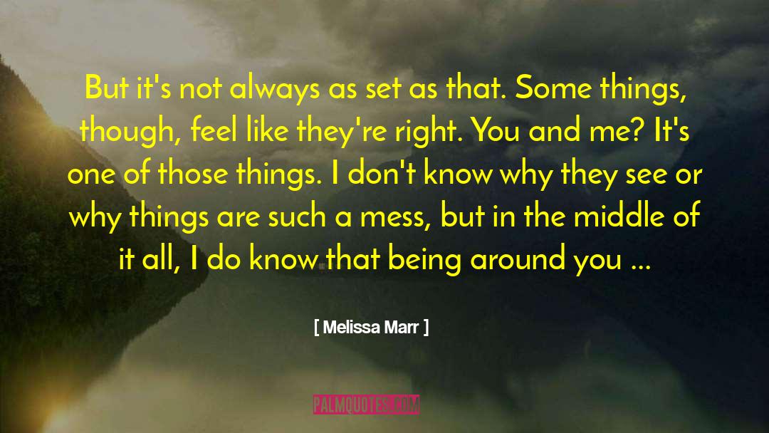 Mensonge Tue quotes by Melissa Marr