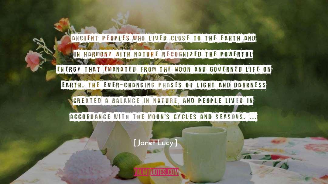 Menstrual Cycles quotes by Janet Lucy