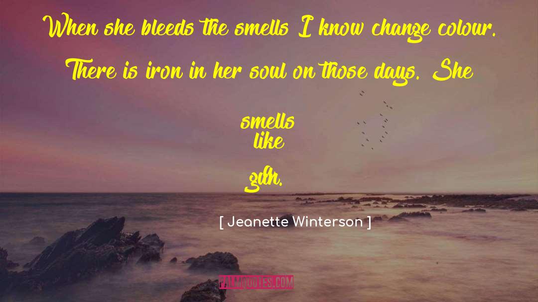 Menstruation quotes by Jeanette Winterson