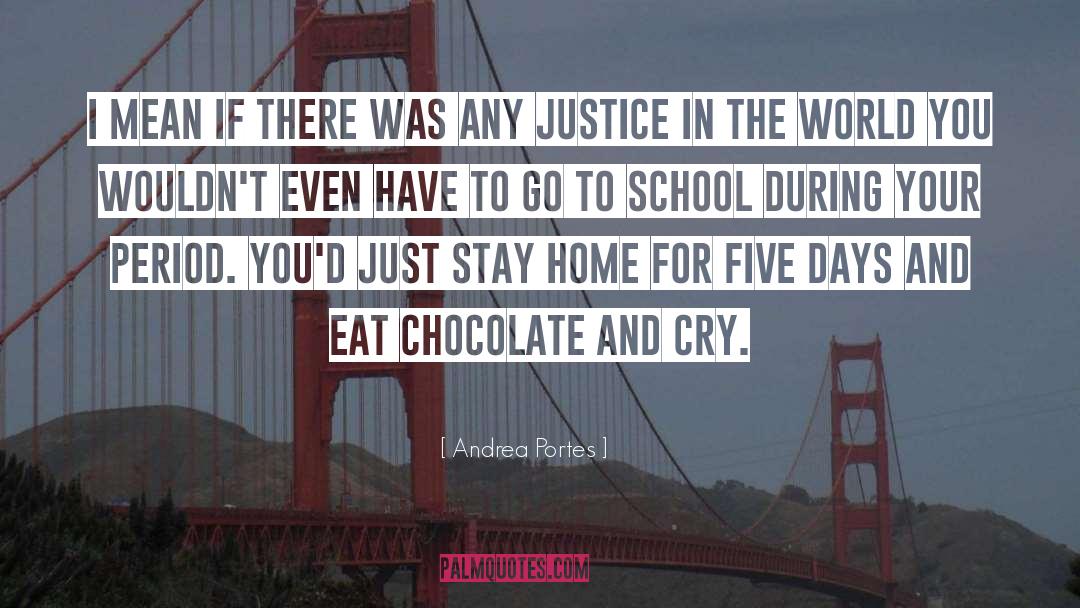 Menstruation quotes by Andrea Portes