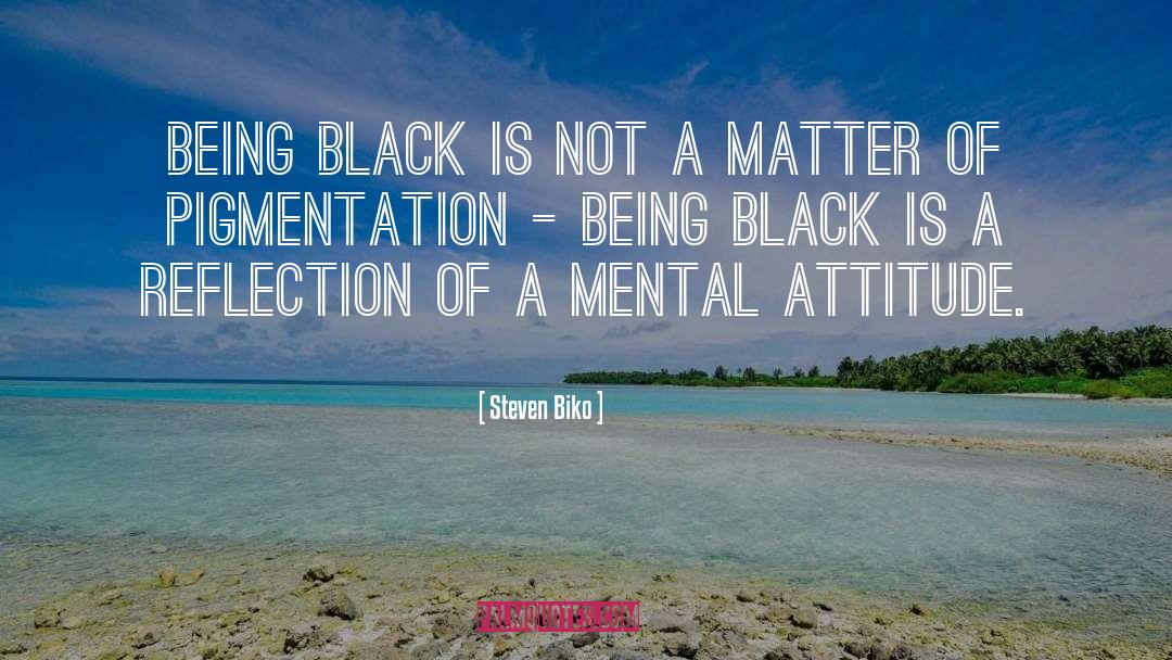 Mental Attitude quotes by Steven Biko