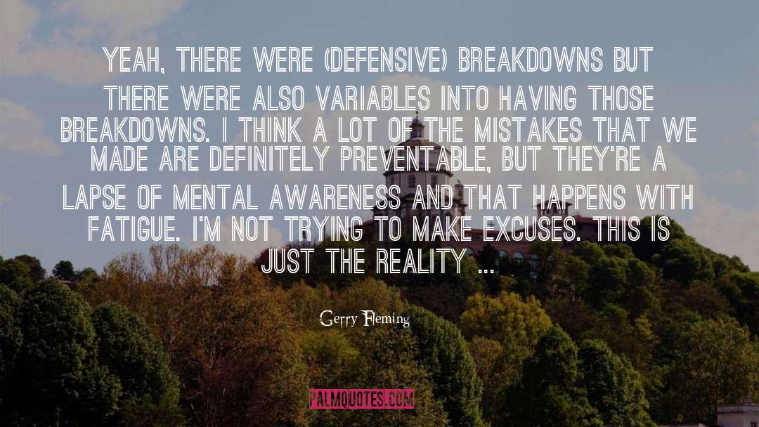 Mental Awareness quotes by Gerry Fleming