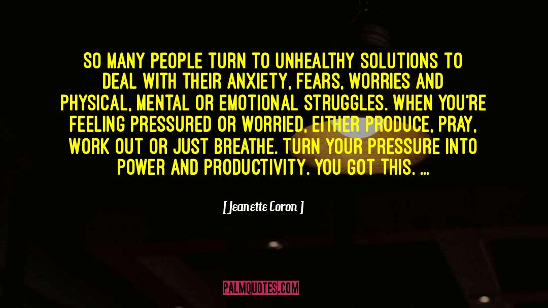 Mental Health quotes by Jeanette Coron