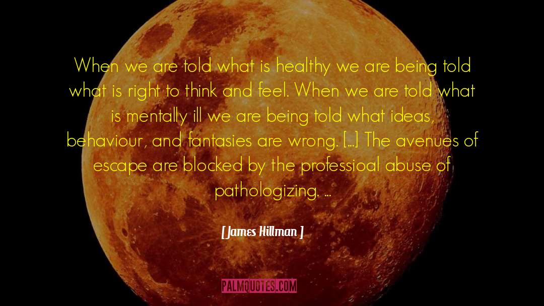 Mental Health Stigma quotes by James Hillman