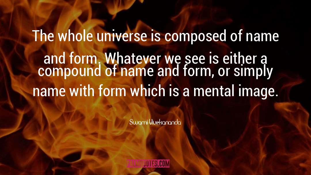Mental Image quotes by Swami Vivekananda