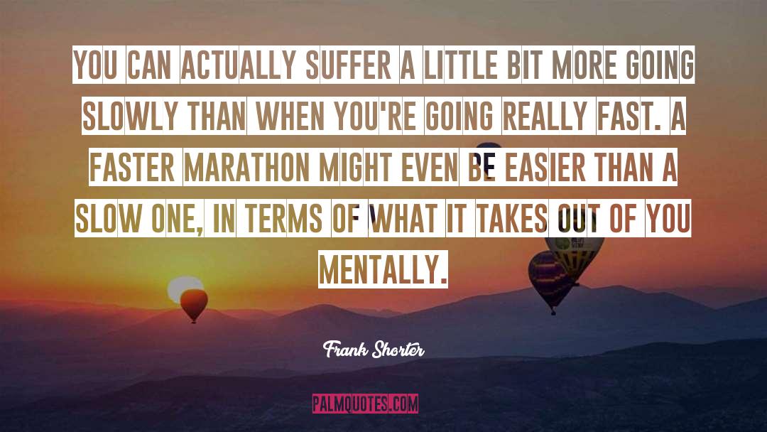 Mentally Disturbed quotes by Frank Shorter