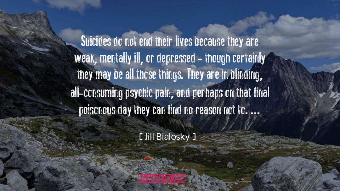 Mentally Ill quotes by Jill Bialosky