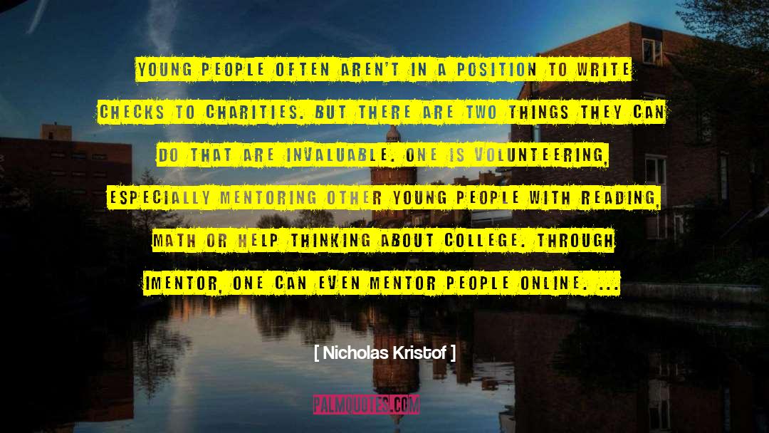 Mentor Connect quotes by Nicholas Kristof