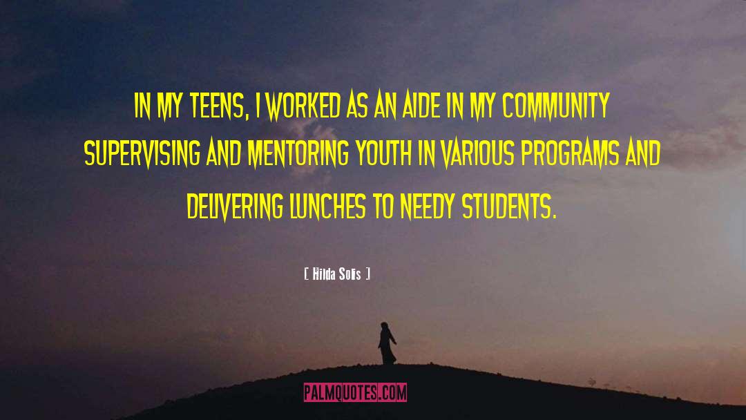 Mentor Connect quotes by Hilda Solis