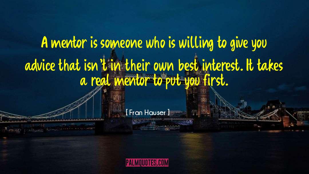 Mentor quotes by Fran Hauser