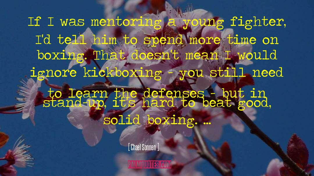 Mentoring quotes by Chael Sonnen
