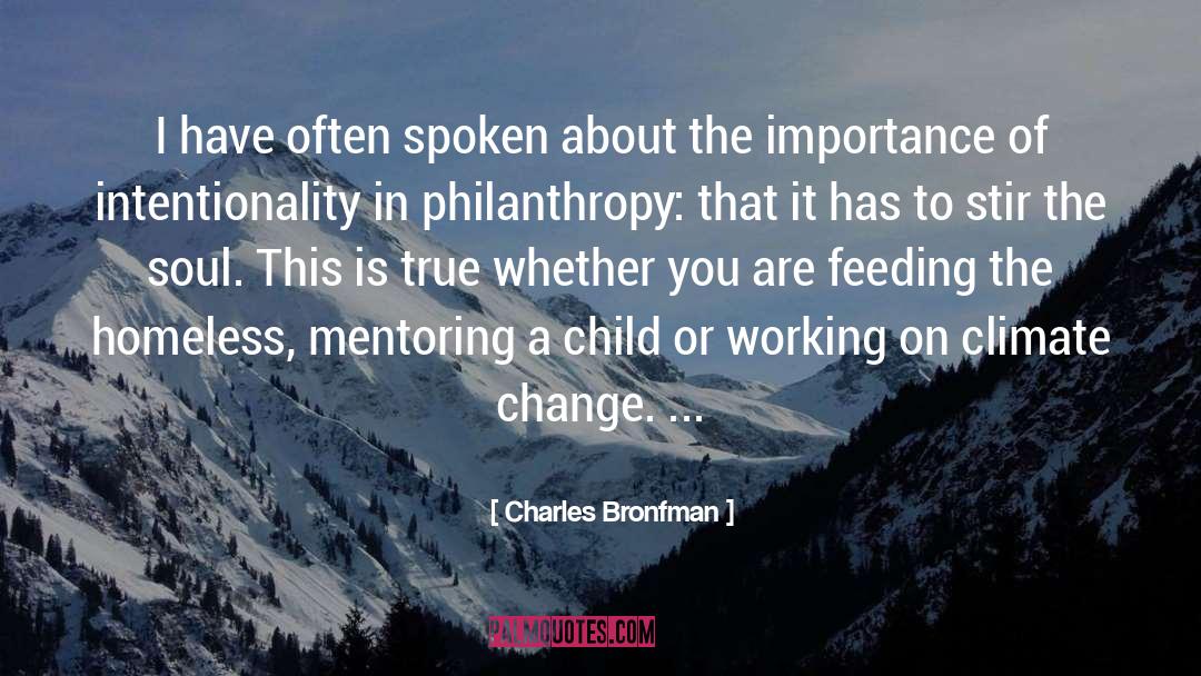 Mentoring quotes by Charles Bronfman