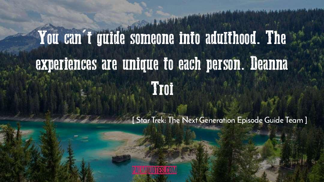 Mentoringcommon Discipleship quotes by Star Trek: The Next Generation Episode Guide Team